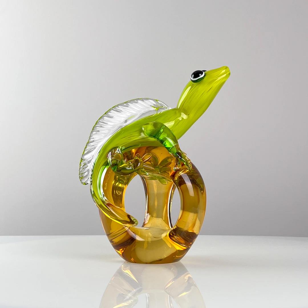 Murrana【Spirit of the Sun】Italian minimalist modern luxury animal pure handmade crystal glass art ornaments