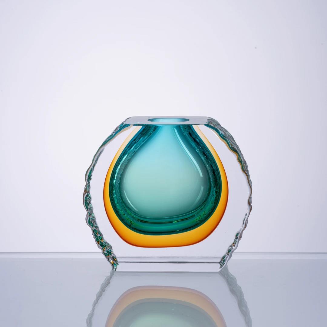 Murrana【Tidal Flow】 Italian minimalist new Chinese light luxury home art glass vase