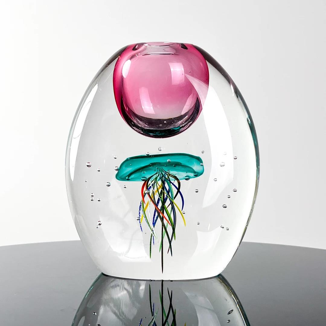 Murrana【Rhythm of the Ocean】 Italian Simple Modern Light Luxury Purely Handmade Crystal Glass Ornaments