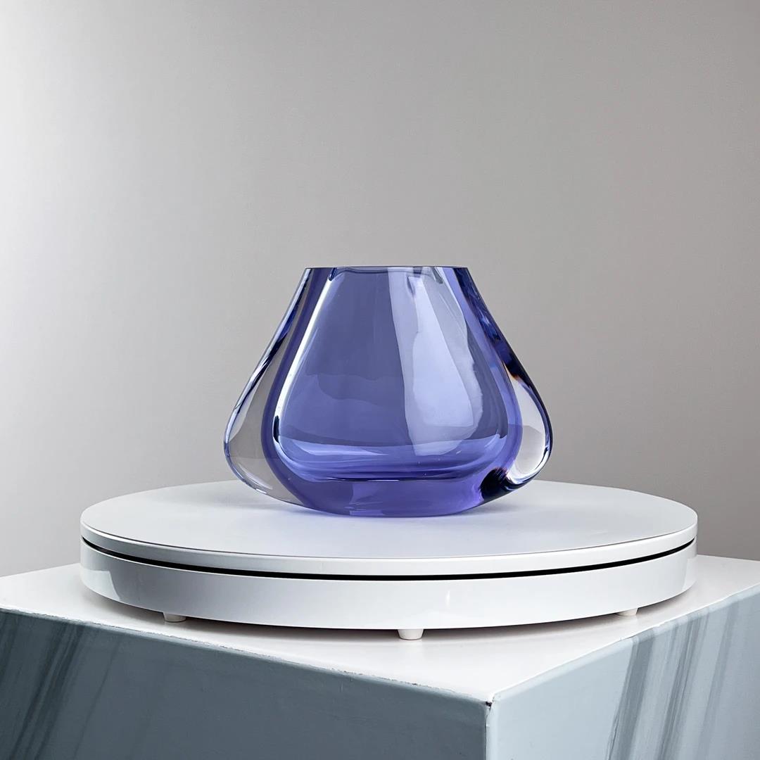Murrana【Stillness in Flow】Italian minimalist modern simple crystal glass art flower vase