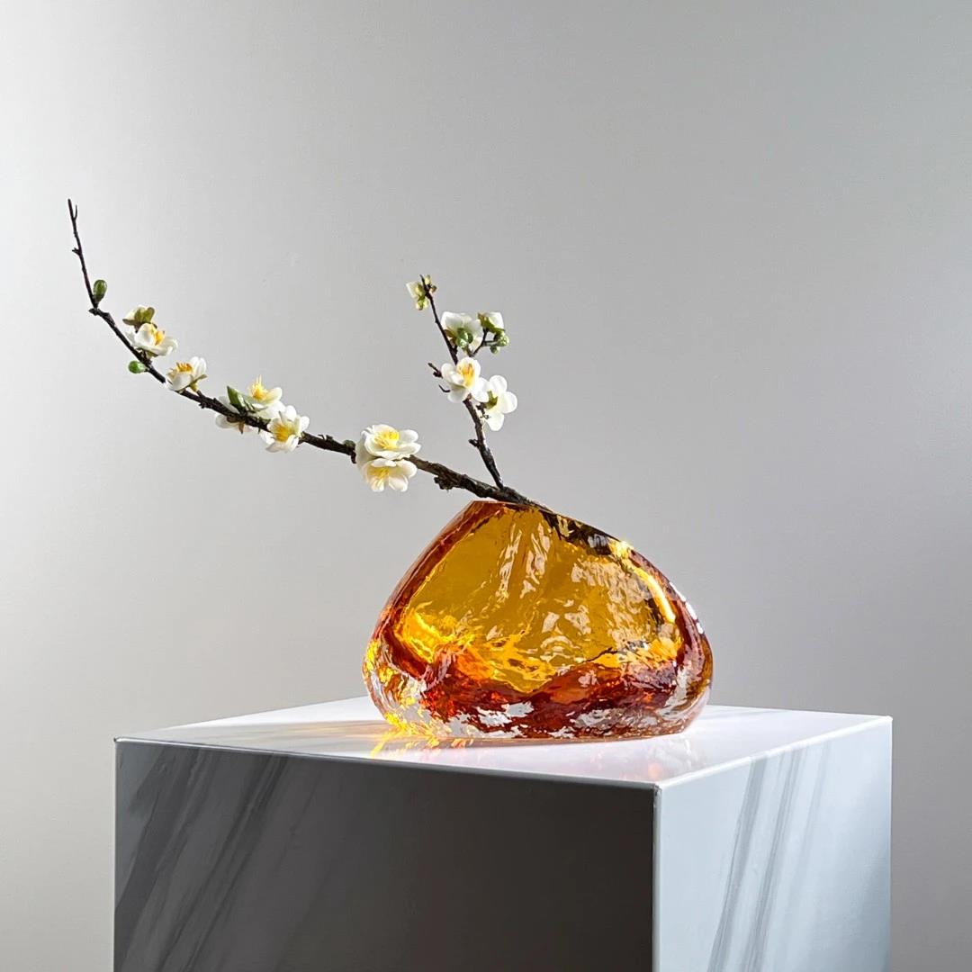 Murrana【Stone of Light】Italian Light Luxury Art Handmade Crystal Glass Ornaments
