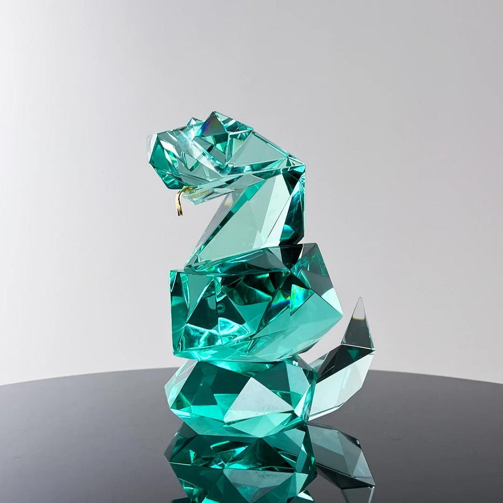 Murrana【Serenity in Motion】 Minimalist French American Modern Light Luxury Crystal Glass Art Ornaments