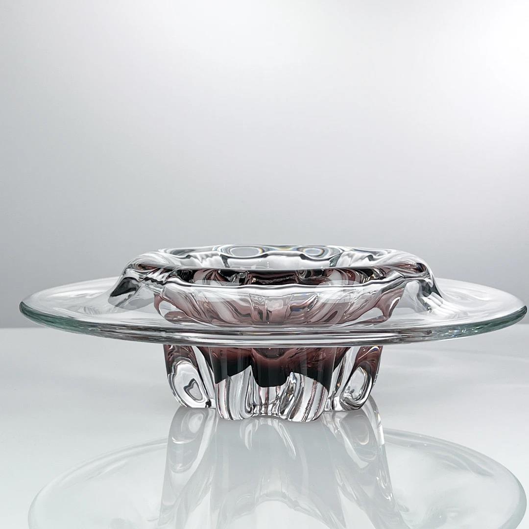 Murrana【Ripples of Light】Italian minimalist modern light luxury home art crystal glass fruit plate
