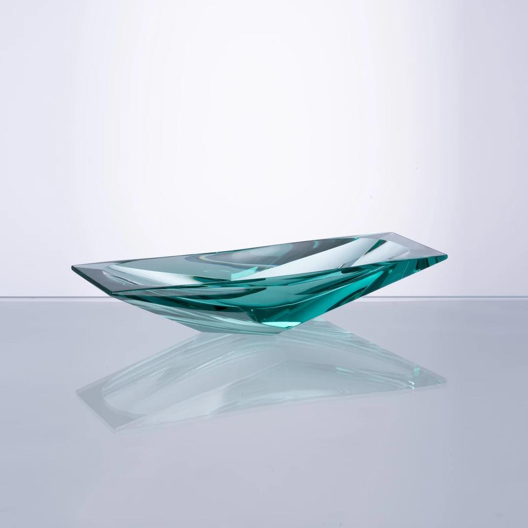 Murrana【Illusion of Light】 Italian minimalist new Chinese light luxury home art glass fruit bowl