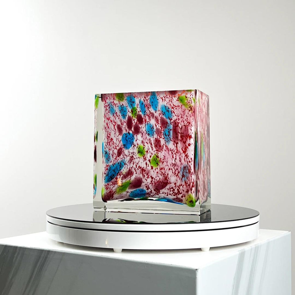 Murrana【Color Block Realm】 European Italian minimalist modern luxury crystal glass flower vase