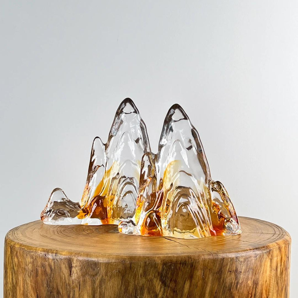 Murrana【Spirit of the Mountains】New Chinese light luxury modernism Italian minimalist handmade crystal glass art ornaments
