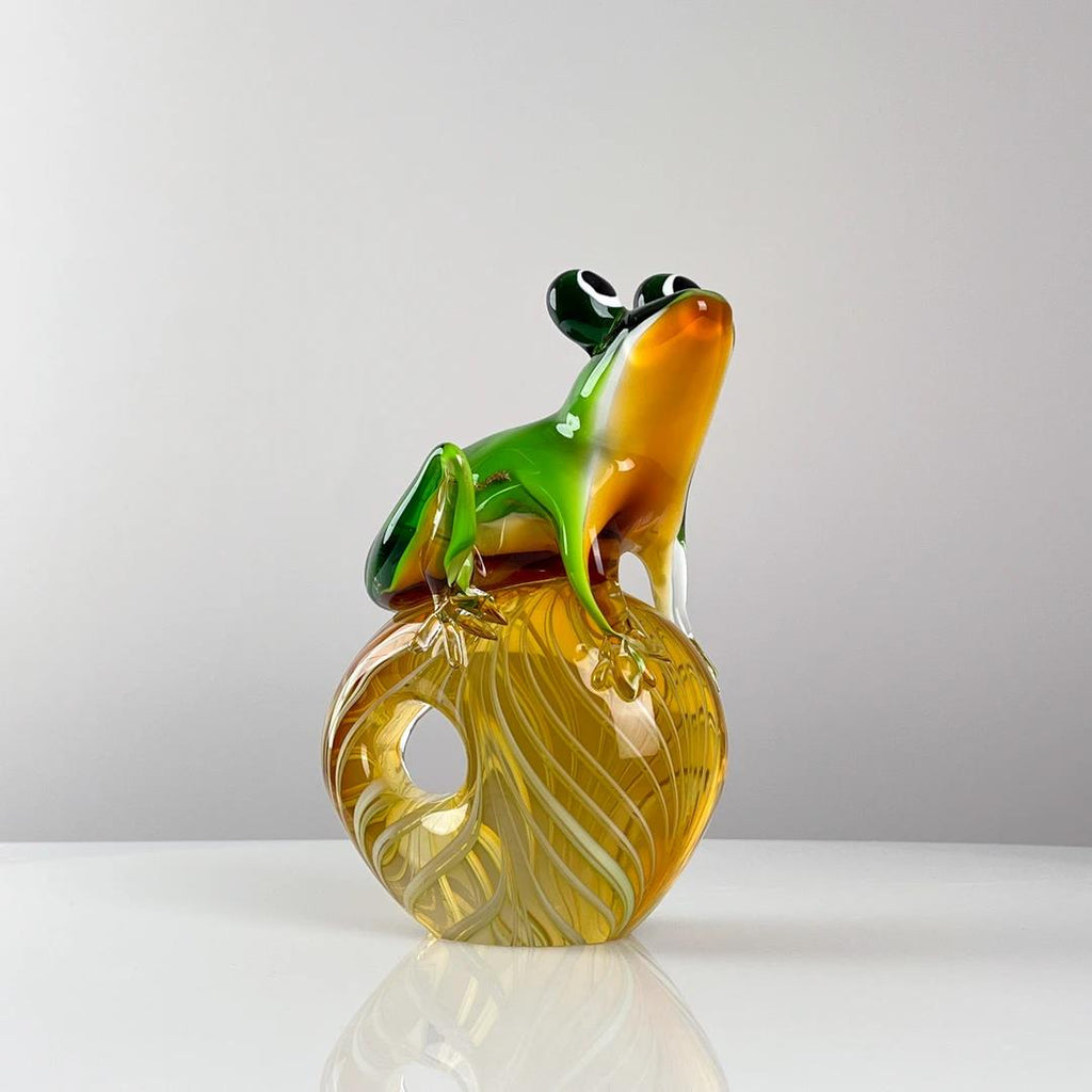 Murrana【Leap of Life】Italian minimalist modern luxury animal pure handmade crystal glass art ornaments