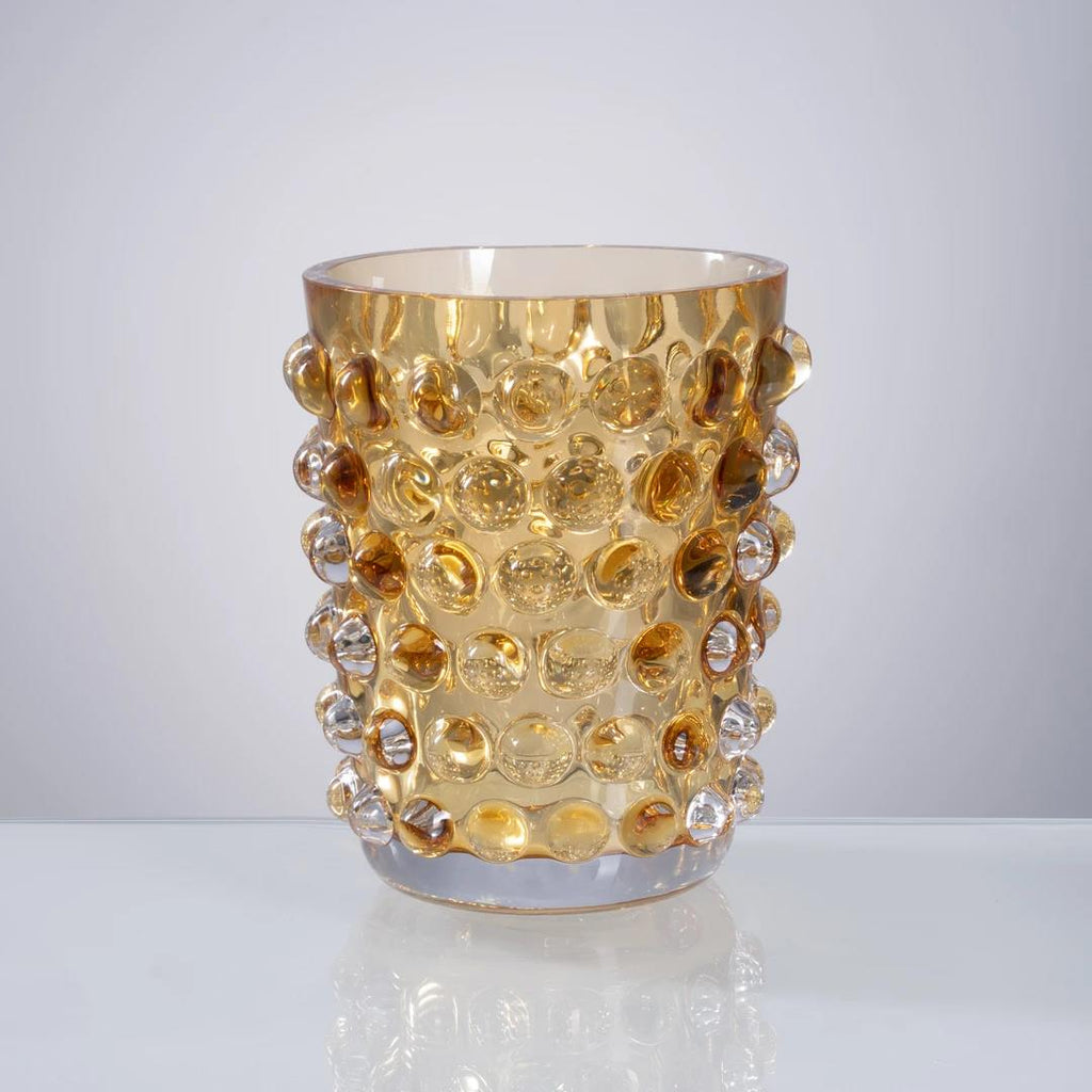 Murrana 【Amber Radiance】 Italian minimalist luxury modernism high-end handmade flower vase