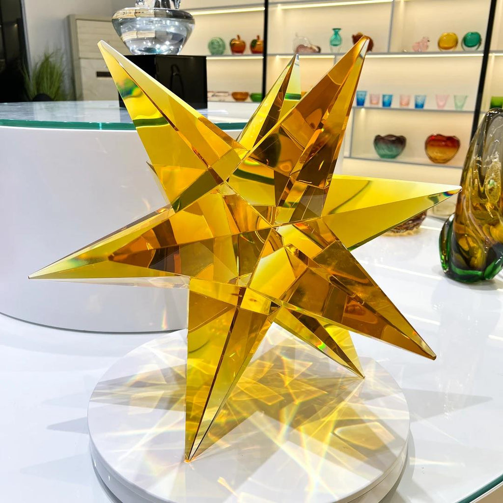Murrana【Radiant Star】 Italian modern simple high-end handmade crystal glass large art ornaments