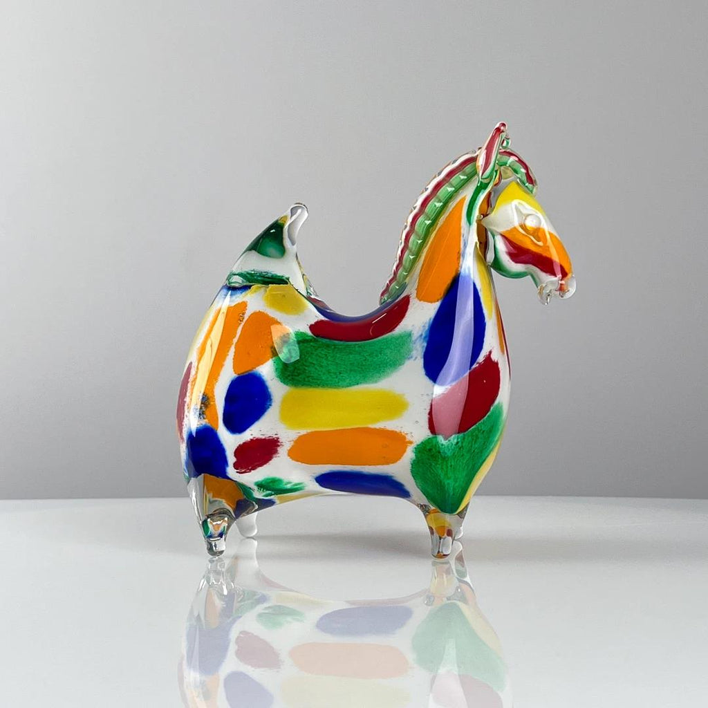 Murrana【Vibrant Steed】 Italian minimalist modern luxury pure handmade crystal glass art ornaments