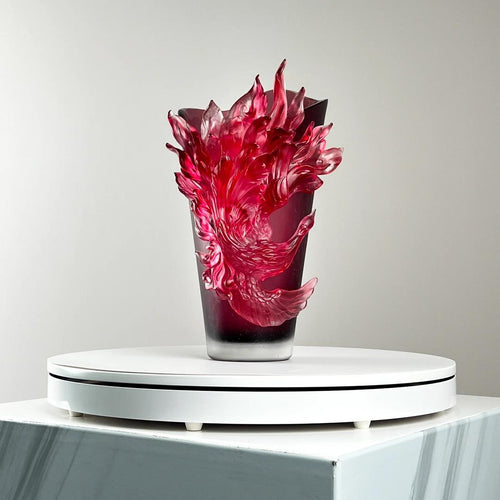 Murrana | Flame Phoenix — Sculptural Glass Vase