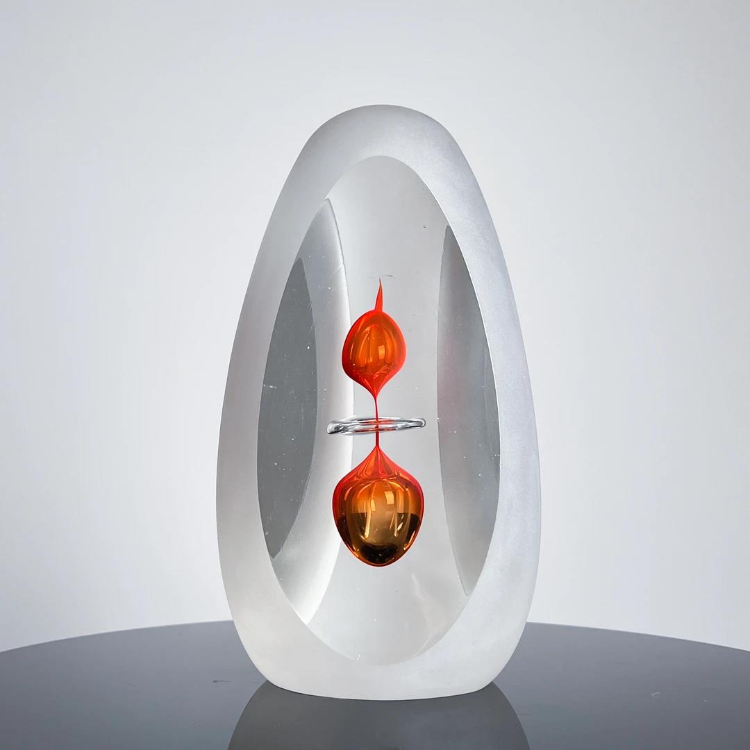 Murrana【Drip of Time】 Modernist simple luxury Italian minimalist handmade crystal glass art ornaments