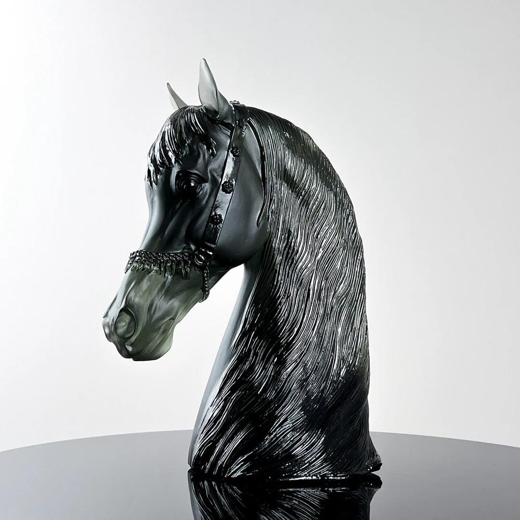 Murrana【Spirit of the Black Horse】 Italian minimalist modern light luxury simple handmade crystal glass art ornaments
