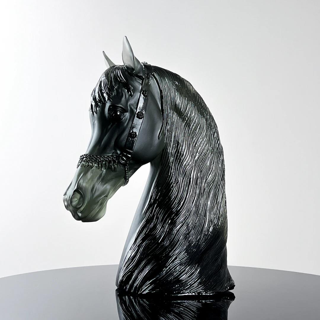 Murrana【Spirit of the Black Horse】 Italian minimalist modern light luxury simple handmade crystal glass art ornaments