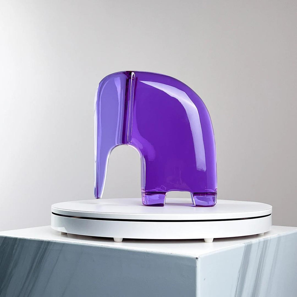 Murrana【Still Elephant】 Italian minimalist modern luxury pure handmade crystal glass art ornaments