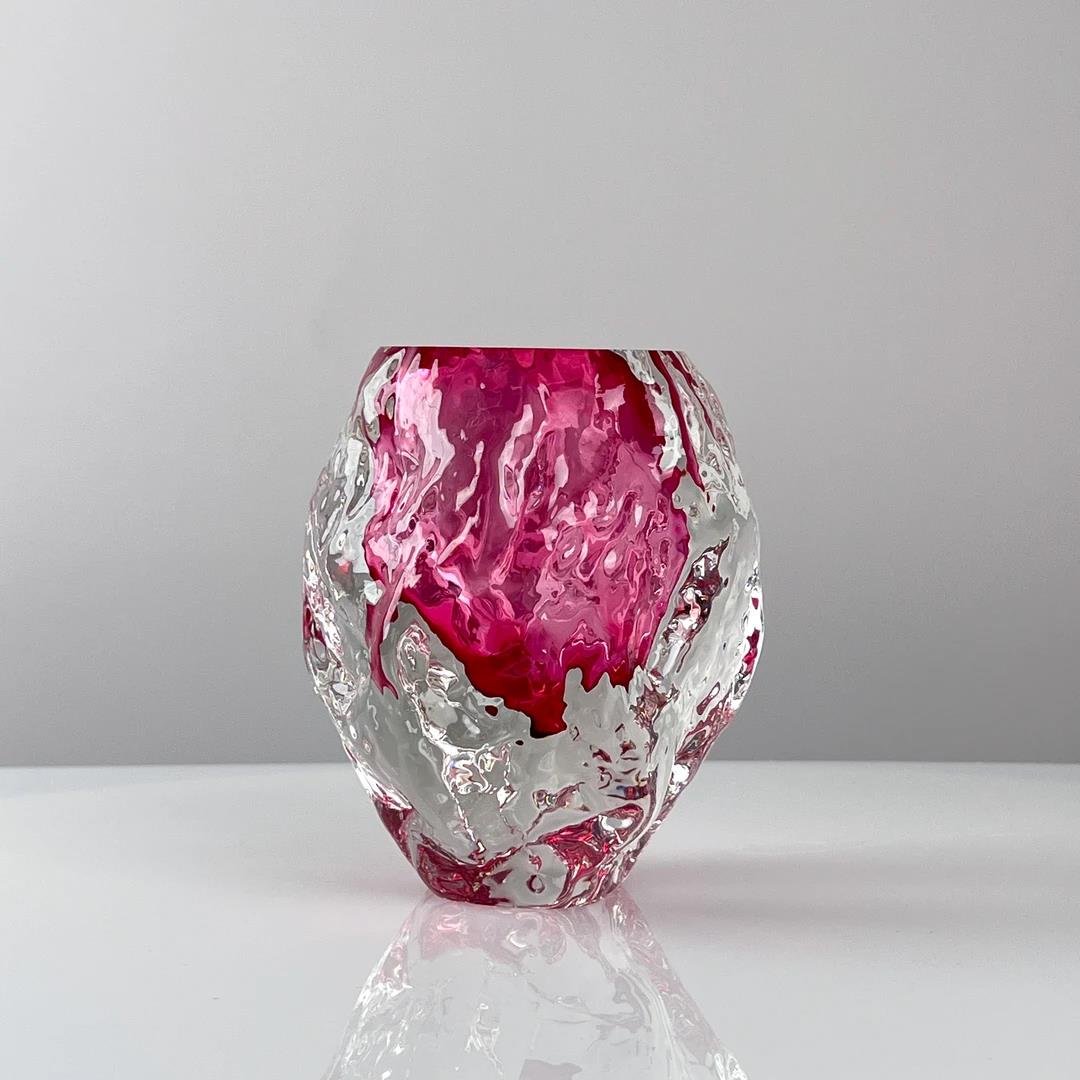 Murrana【Heart of Flame】 Italian minimalist modern light luxury simple intangible heritage pure handmade crystal glass