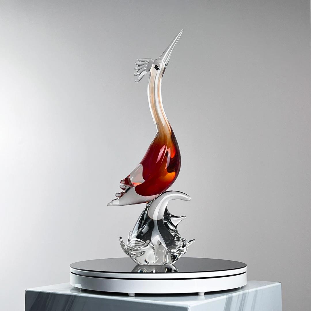 Murrana【Wings of Freedom】 Italian minimalist modern luxury pure handmade crystal glass art ornaments