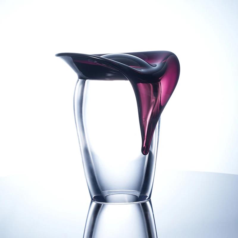 Murrana【Molten Stillness】Modern Decor – Luxe Minimalist Crystal & Coloured Glaze Sculpture in Maillard Tones for Living Room Coffee Table