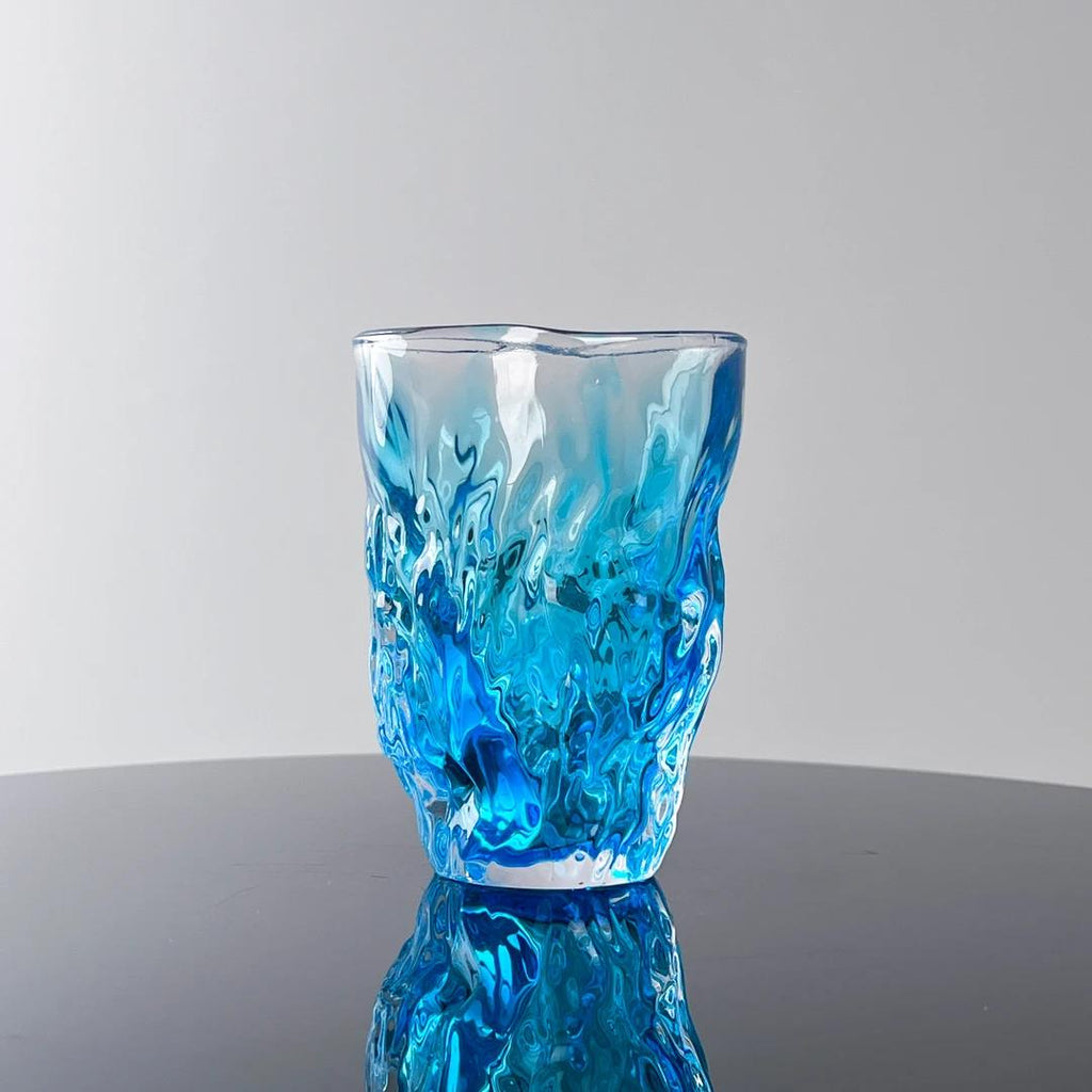 Murrana【Realm of Flowing Waves】 New Chinese style light luxury pure handmade crystal glass art tea sea tea cup