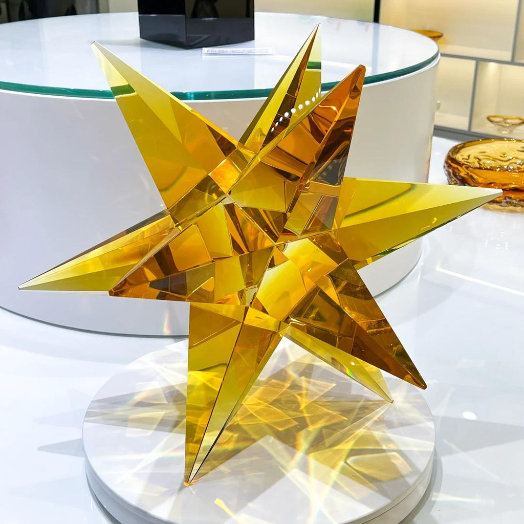 Murrana【Radiant Star】 Italian modern simple high-end handmade crystal glass large art ornaments