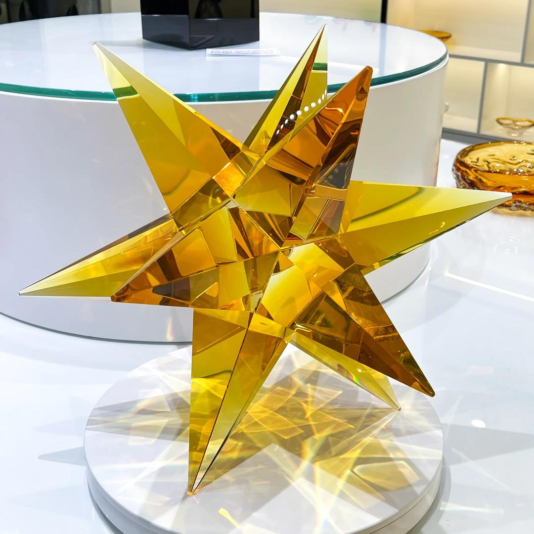 Murrana【Radiant Star】 Italian modern simple high-end handmade crystal glass large art ornaments