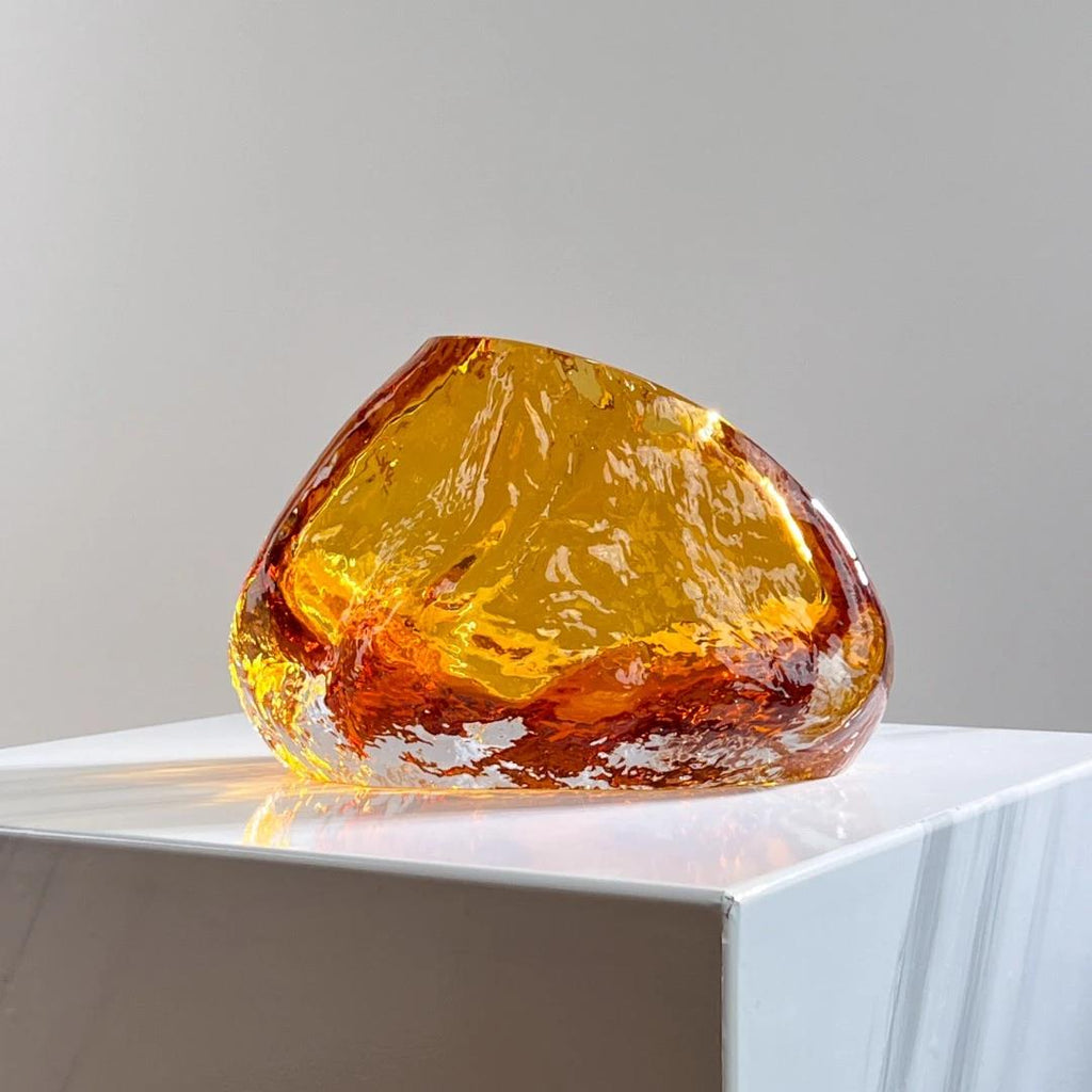 Murrana【Stone of Light】Italian Light Luxury Art Handmade Crystal Glass Ornaments