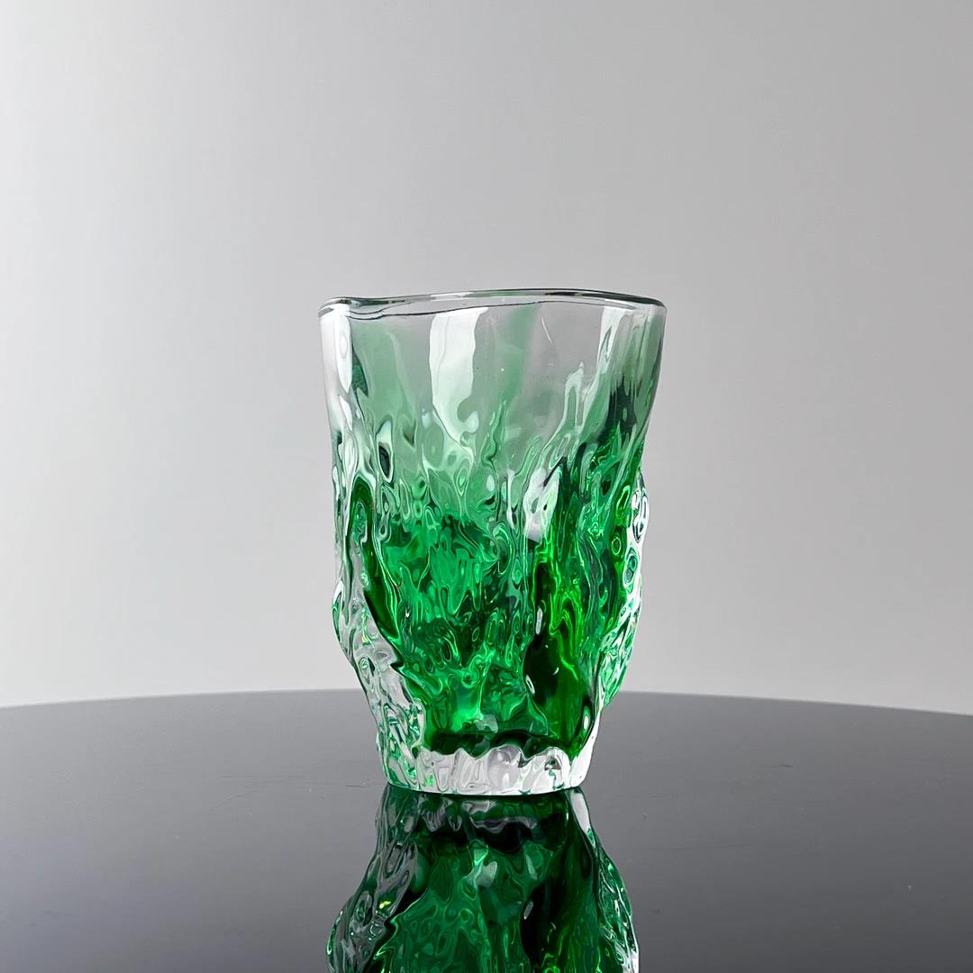 Murrana【Realm of Flowing Waves】 New Chinese style light luxury pure handmade crystal glass art tea sea tea cup