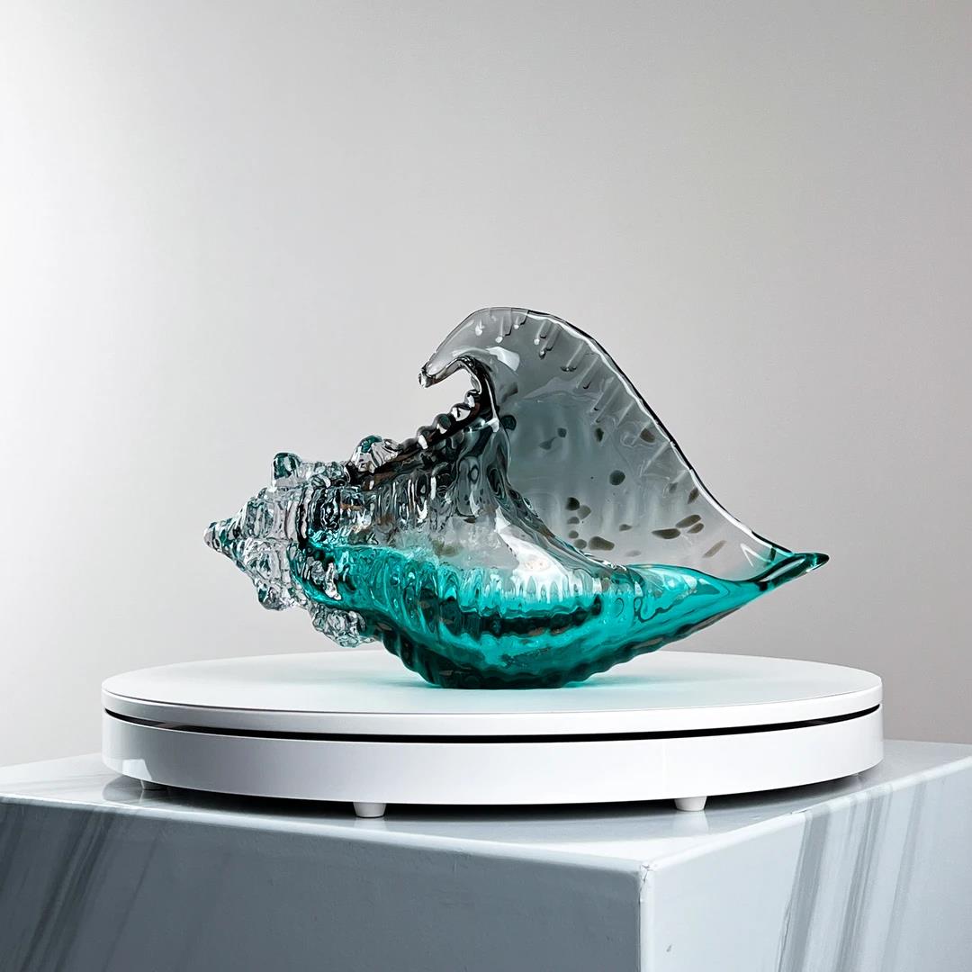 Murrana【Whisper of the Sea】Italian minimalist modern luxury pure handmade crystal glass art ornaments