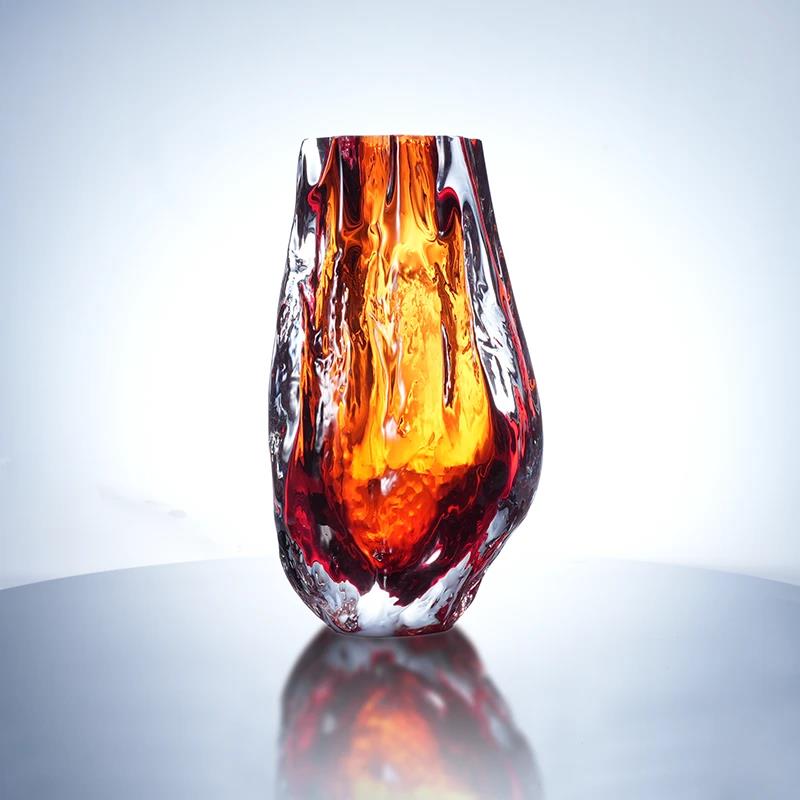 Murrana【Heart of Flame】 Handcrafted Crystal Glass Vase & fruit bowl – WoW 20th Anniversary Home Decor Collectible