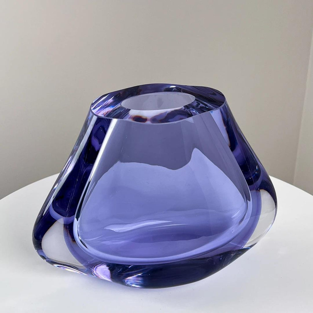 Murrana【Stillness in Flow】Italian minimalist modern simple crystal glass art flower vase