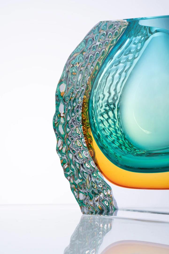 Murrana【Tidal Flow】 Italian minimalist new Chinese light luxury home art glass vase
