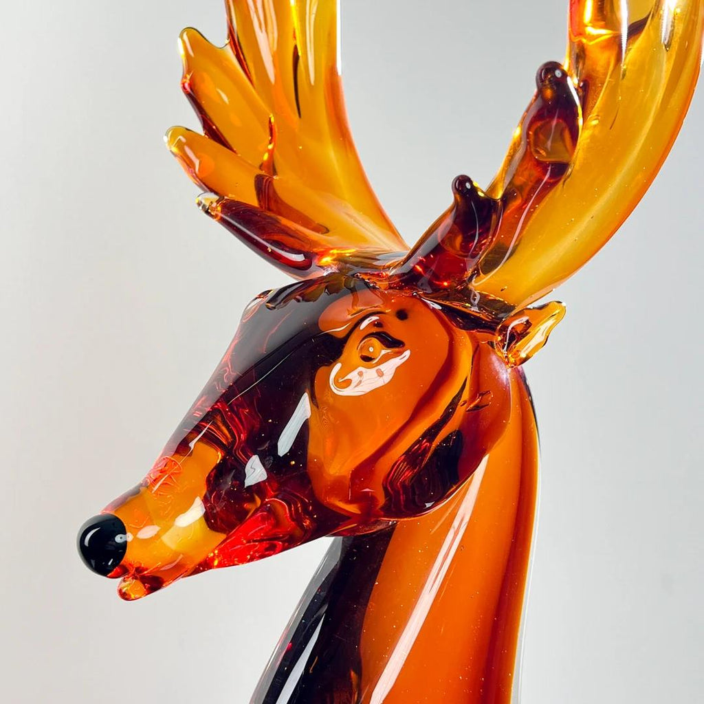 Murrana【Antlers of Dawn】 Nordic simple Italian minimalist design pure handmade crystal glass art ornaments