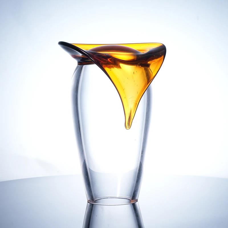 Murrana【Molten Stillness】Modern Decor – Luxe Minimalist Crystal & Coloured Glaze Sculpture in Maillard Tones for Living Room Coffee Table