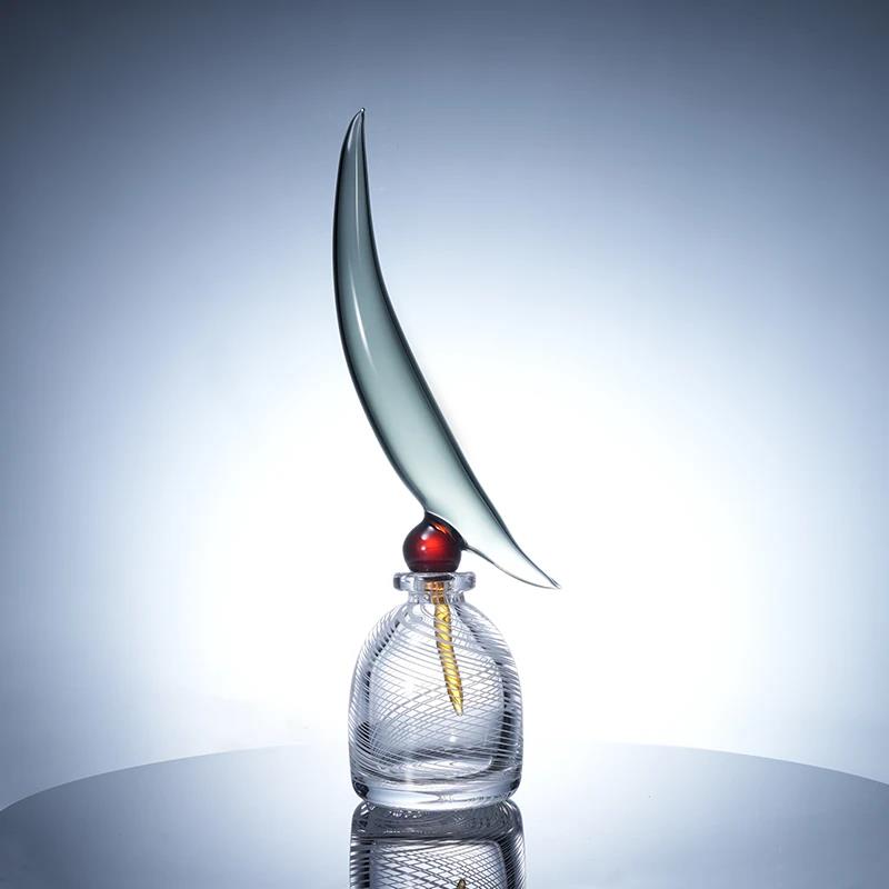 Murrana【Moonlight Serenity】 Handcrafted Crystal Glass Diffuser & Vase – Creative Decor for Entryway and Living Room