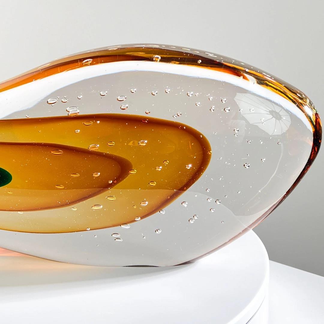 Murrana【Flowing Wings】 Italian minimalist luxury high-end pure handmade glass new Chinese style art ornaments