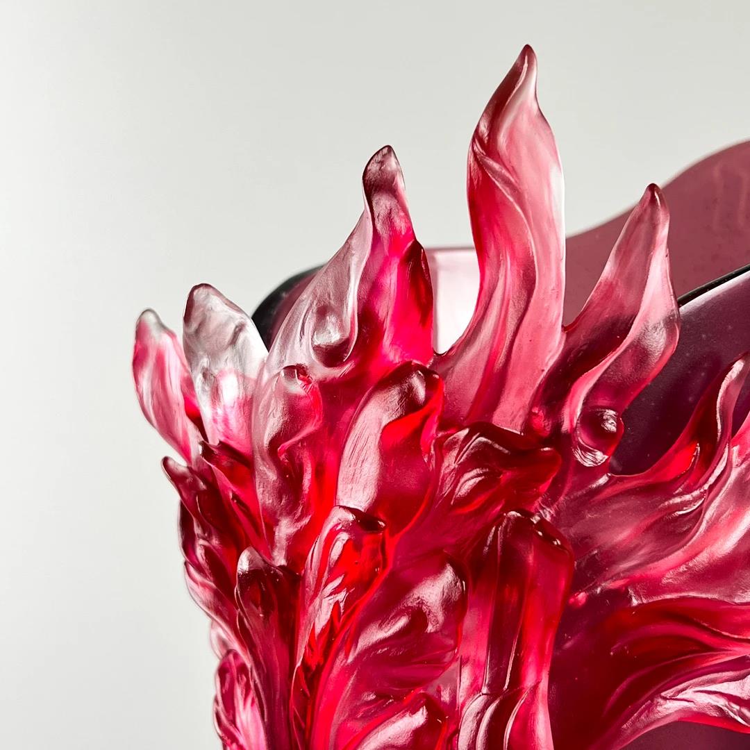 Murrana | Flame Phoenix — Sculptural Glass Vase