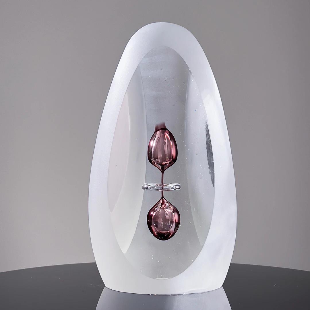 Murrana【Drip of Time】 Modernist simple luxury Italian minimalist handmade crystal glass art ornaments