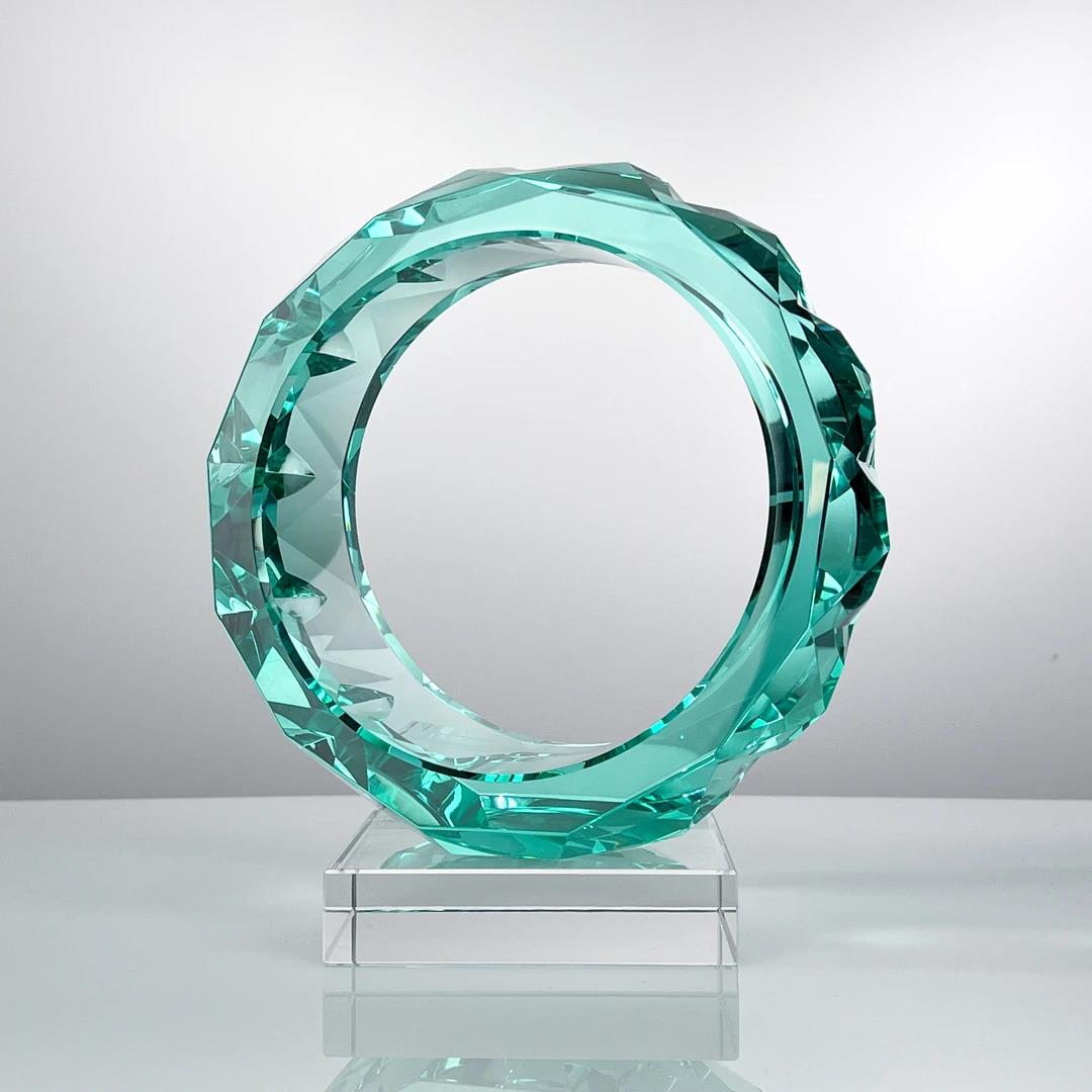 Murrana【Circle of Continuity】 Italian minimalist modern minimalist light luxury crystal glass art ornaments