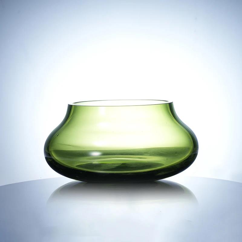 Murrana【Seasons Return】 Handcrafted Crystal Glass Centerpiece – Decorative Bowl & Vase for Living Room or Dining Table