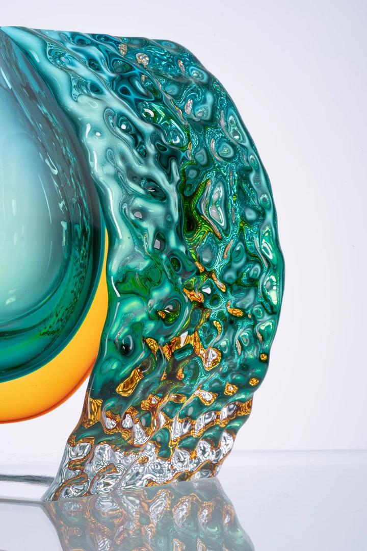 Murrana【Tidal Flow】 Italian minimalist new Chinese light luxury home art glass vase