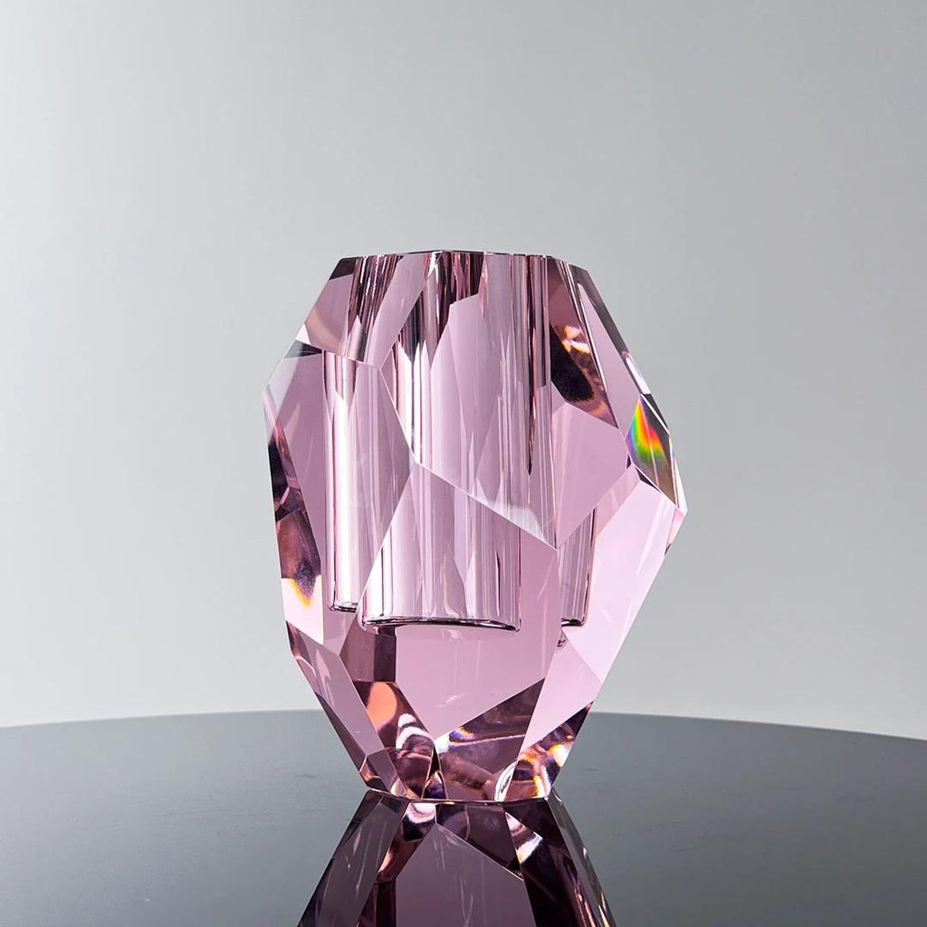 Murrana【Core Prism】 Italian minimalist modern light luxury simple crystal glass small vase