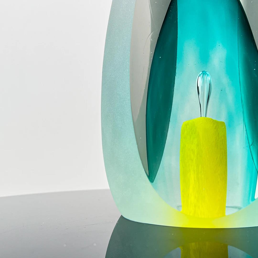 Murrana【Sanctuary of Light】Italian minimalist modern luxury pure handmade crystal glass art ornaments