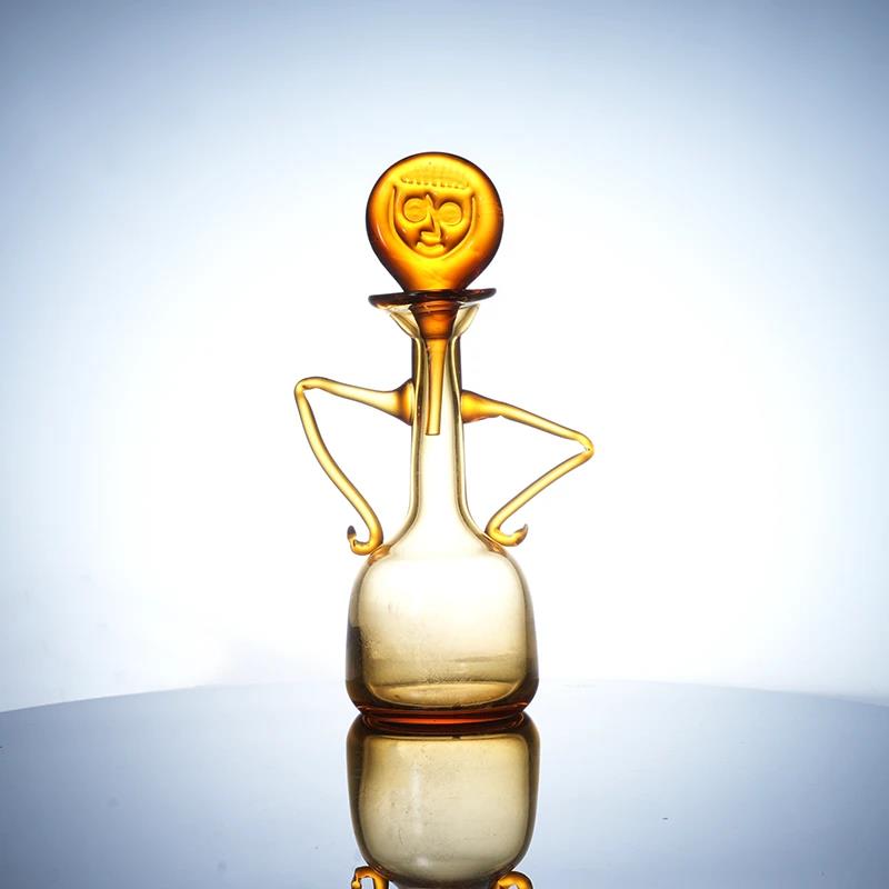 Murrana【Dance of the Sun God】Handcrafted Crystal Glass Aroma Diffuser – Contemporary Artistic Accent for Living Room or Entryway