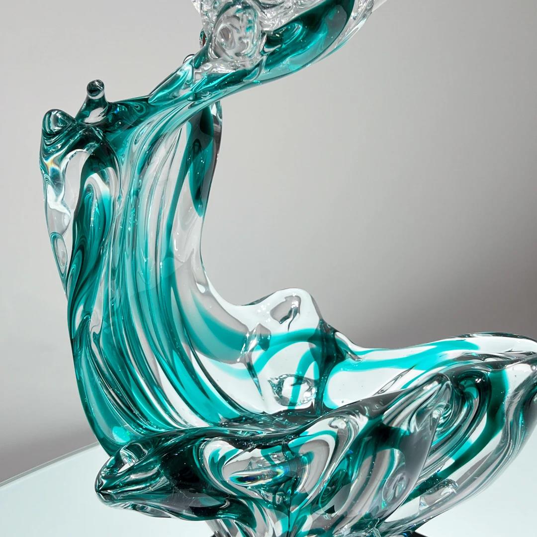 Murrana【Surge of Life】New Chinese modernist light luxury pure handmade crystal glass art ornaments