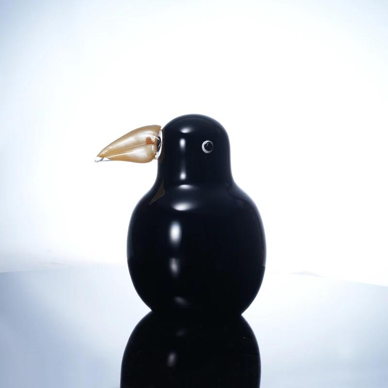 Murrana【Spirit of the Snow】Handcrafted Crystal Glass Sculpture – Eco-Inspired Decor for Living Room, Console, or Entryway
