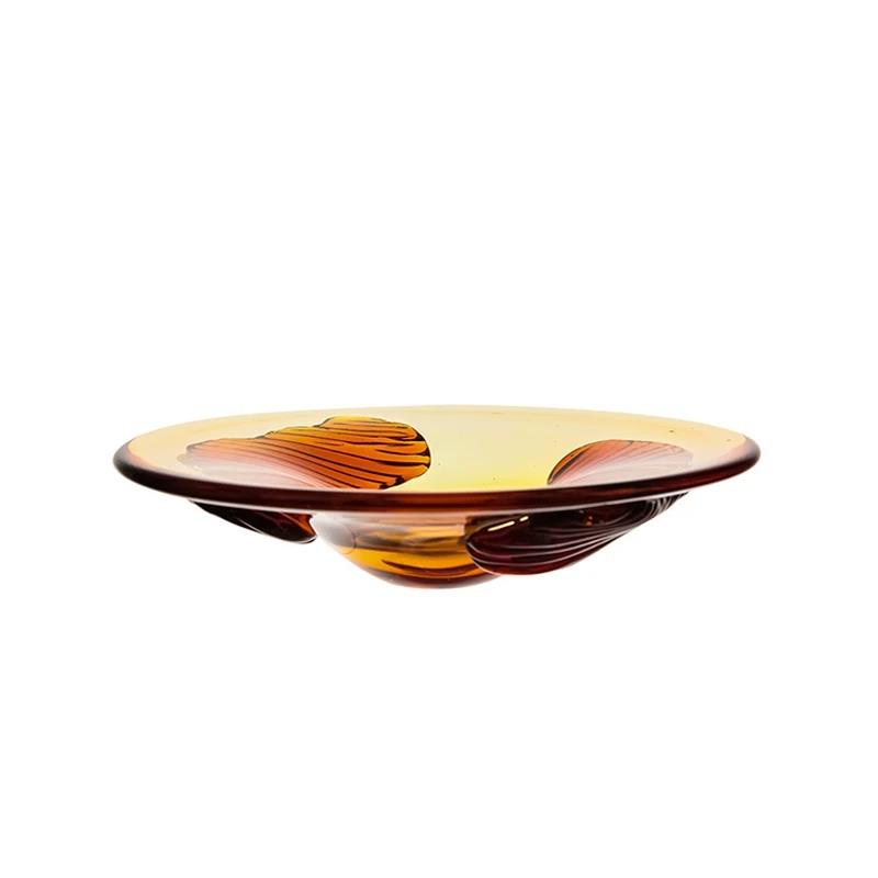 Murrana【Autumn Sense】Chinese-Style Glass Vase – Elegant Coloured Glaze Flower Vessel for Living Room, Dining Table, or Showroom Décor