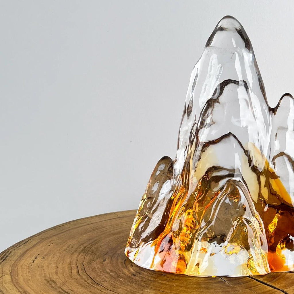 Murrana【Spirit of the Mountains】New Chinese light luxury modernism Italian minimalist handmade crystal glass art ornaments