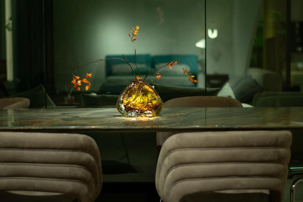 Murrana 【Flow of Light】 Italian minimalist new Chinese light luxury home art glass vase