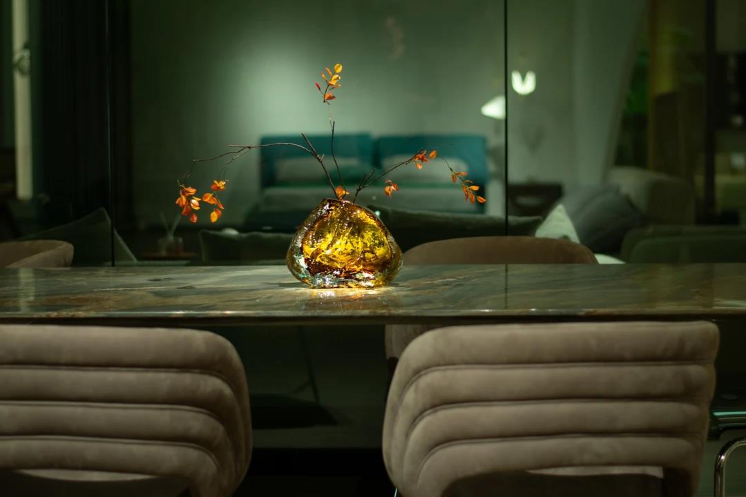 Murrana 【Flow of Light】 Italian minimalist new Chinese light luxury home art glass vase