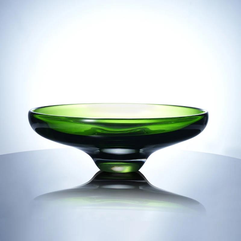 Murrana【Seasons Return】 Handcrafted Crystal Glass Centerpiece – Decorative Bowl & Vase for Living Room or Dining Table